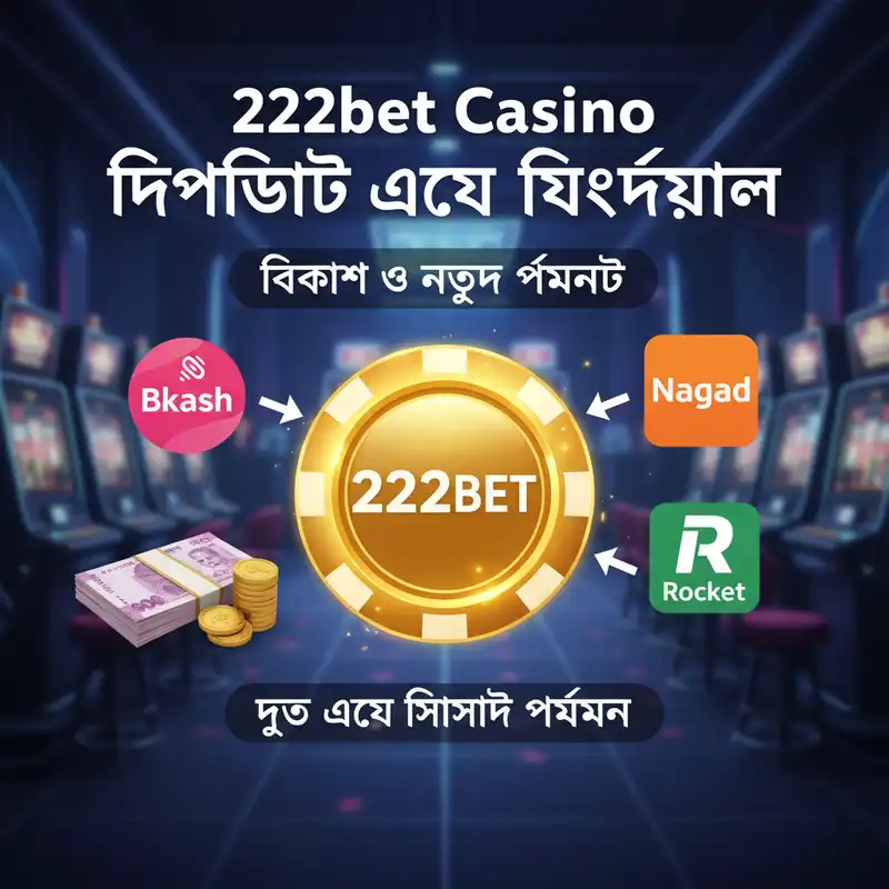 222bet Casino বিকাশ ও নগদ পেমেন্ট পদ্ধতি